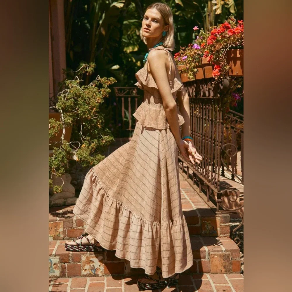 Hunter Bell Jamison Ruffle Midi Dress - Picture 2 of 14